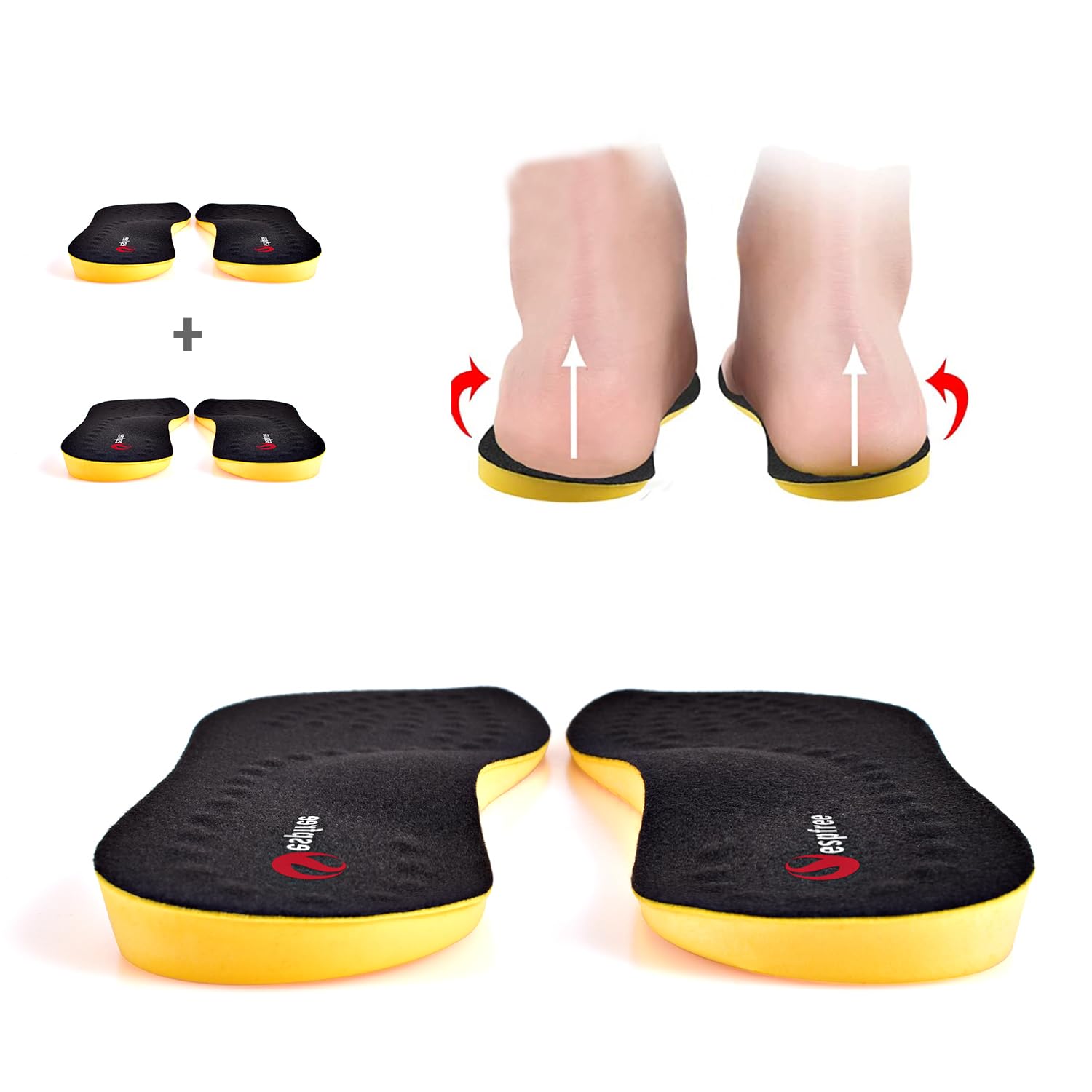 Amazon.co.jp: 【2足4枚】インソール O脚矯正 中敷き 土踏まず